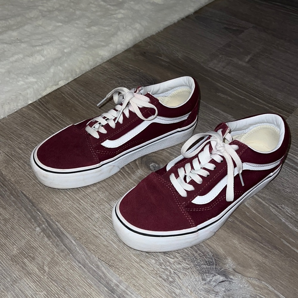 maroon vans